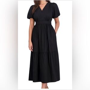 NWT- Puff Sleeve Maxi Dress from French Connection Essentials
